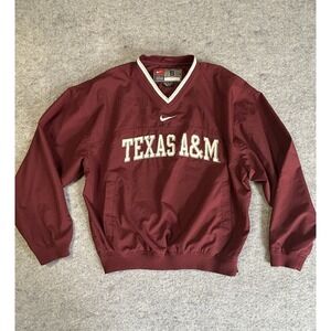 Nike Texas A&M Aggies Windbreaker Pullover - Size Small Vintage
